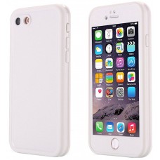 iPhone 6 6s Plus 5.5 - IPX-6 Water Resistant TPU Soft Ultra Slim Thin Light Shockproof Dust/Snow Proof Case Cover Support Touch ID Function - White